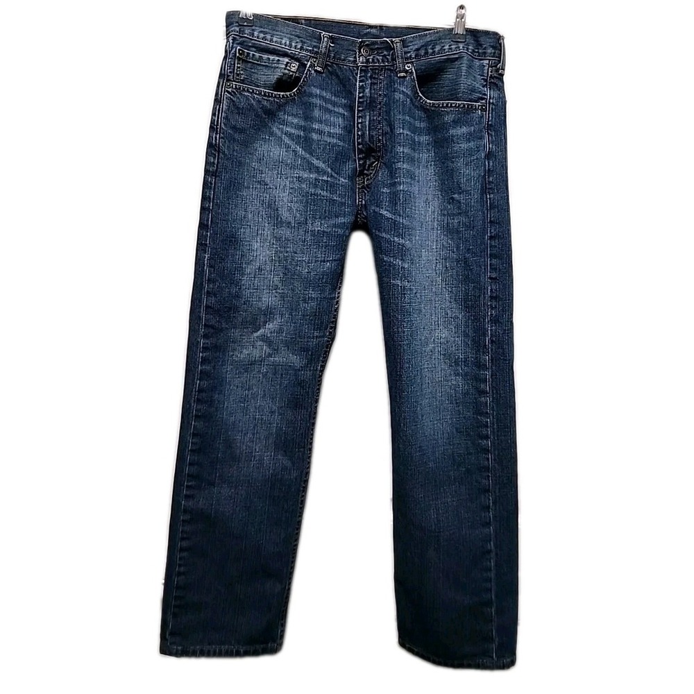 Levis Jeans 505 Regular Fit  Mens Size 34 X 30 Medium Blue Denim